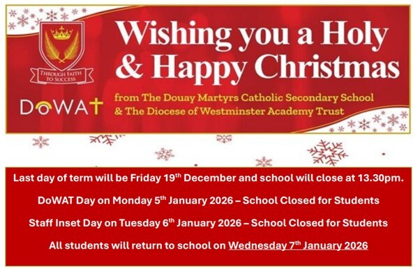 Last day of xmas term