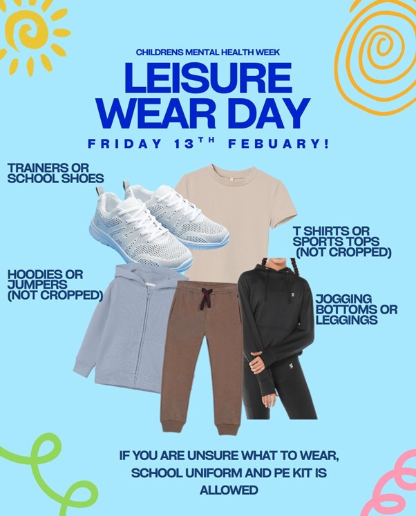 Leisure wear day friday 13th february 2026