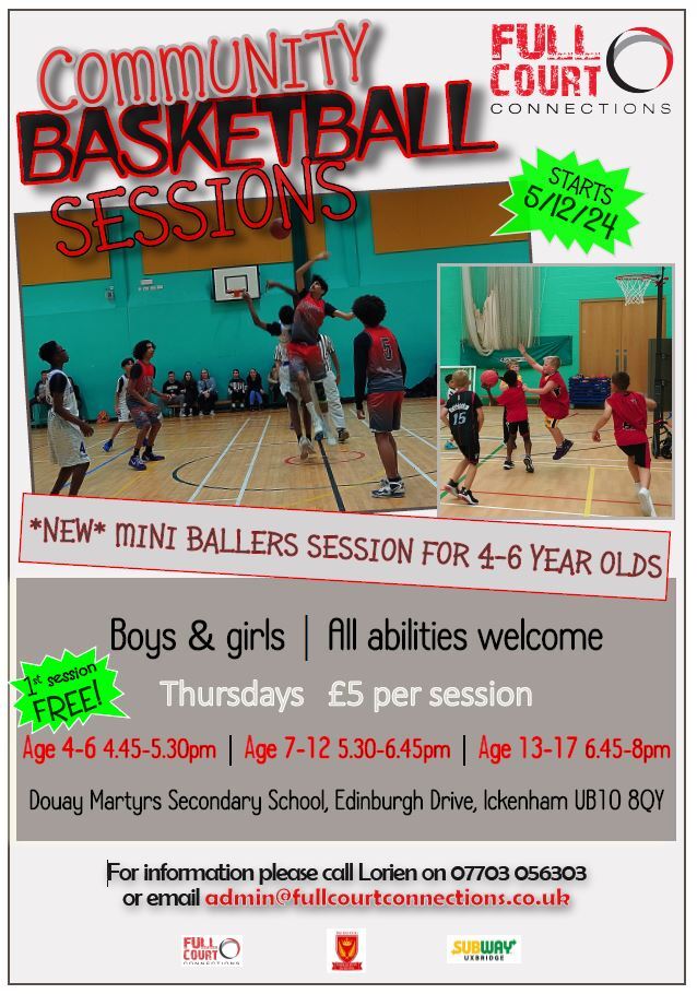 Basketball sessions douay flyer